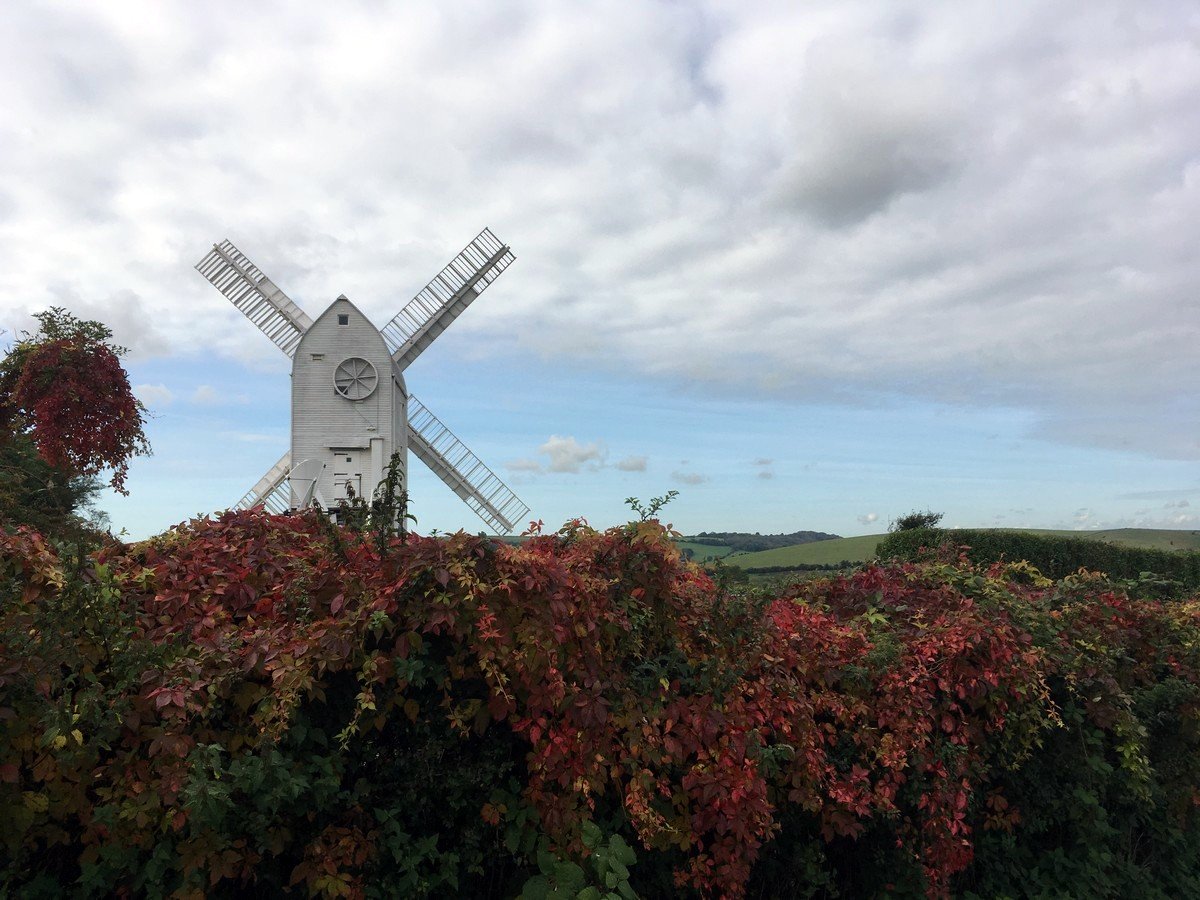 South Downs National Park Hassocks to Lewes the Jill Windmill near Clayton